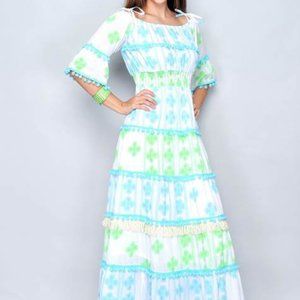 Multicolored  Dress in Cotton.